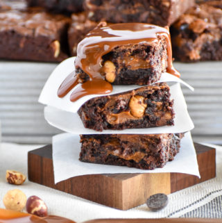 Dulce de Leche Hazelnut Brownies