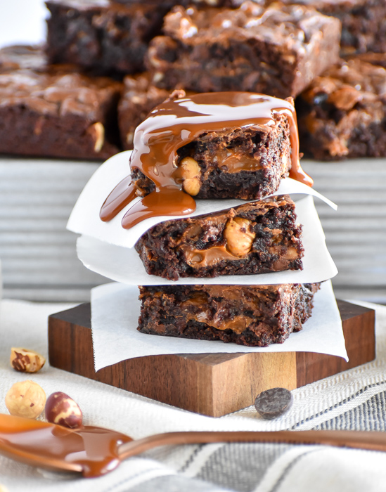 Dulce de Leche Hazelnut Brownies