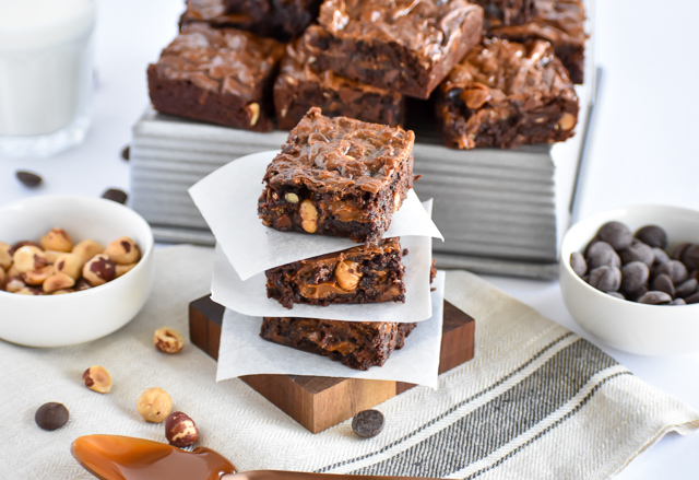 Dulce de Leche Hazelnut Brownies