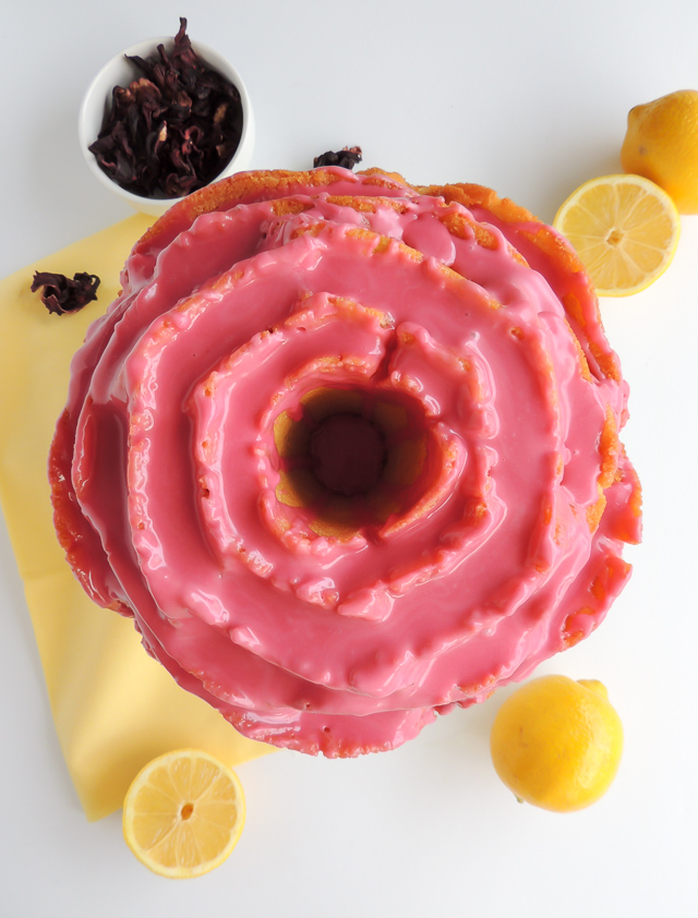 lemon bliss cake with hibiscus icing-7