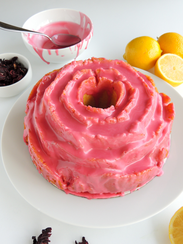 lemon bliss cake with hibiscus icing-8