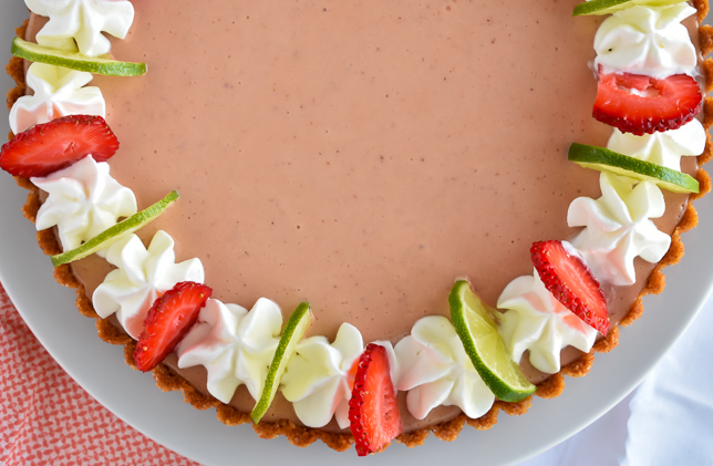 Strawberry Key Lime Pie