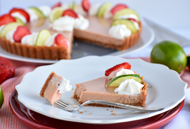 Strawberry Key Lime Pie