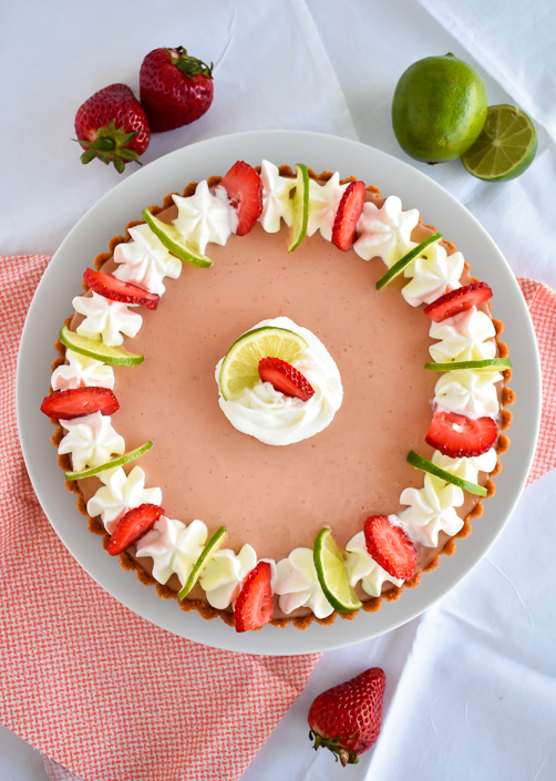 Strawberry Key Lime Pie