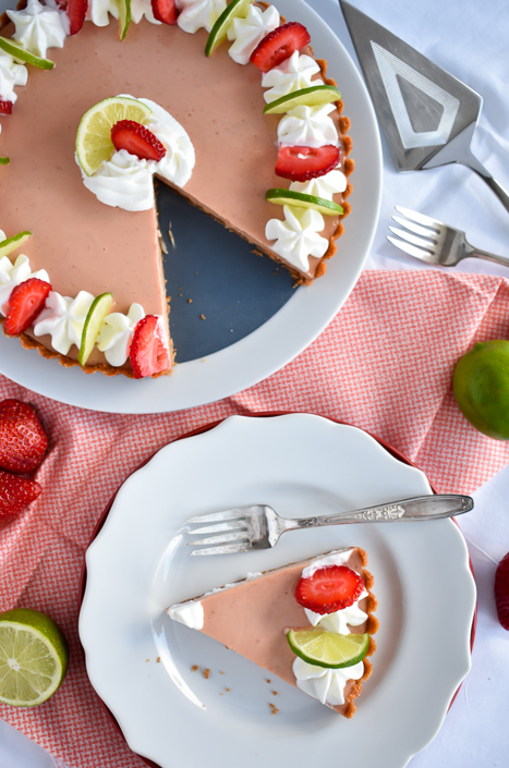 Strawberry Key Lime Pie