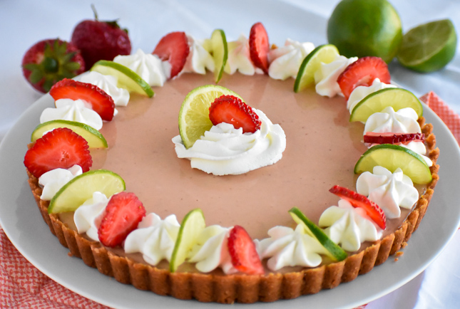 Strawberry Key Lime Pie