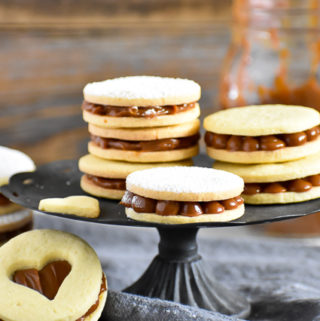 Alfajores - dulce de leche sandwich cookies