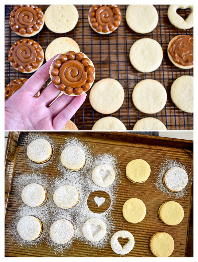 Alfajores - dulce de leche sandwich cookies