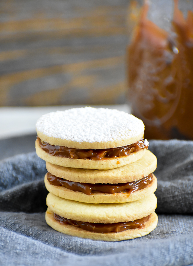 Alfajores - dulce de leche sandwich cookies