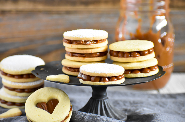 Alfajores - dulce de leche sandwich cookies