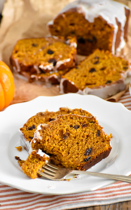 Rum Raisin Pumpkin Bread