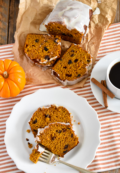 Rum Raisin Pumpkin Bread