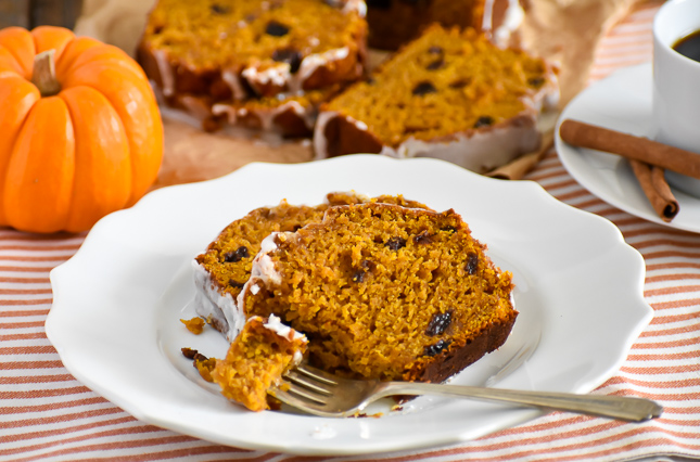 Rum Raisin Pumpkin Bread