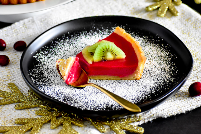 cranberry curd tart