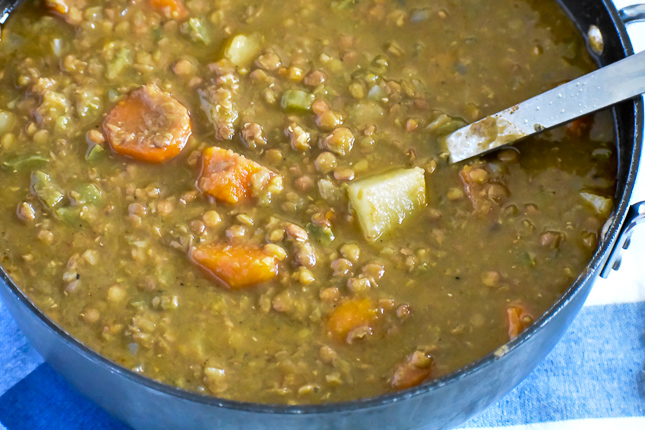 Cuban Lentil Soup - Potaje de Lentejas - Casablanca Cooks