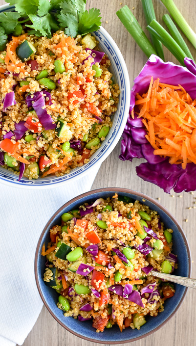 asian quinoa salad