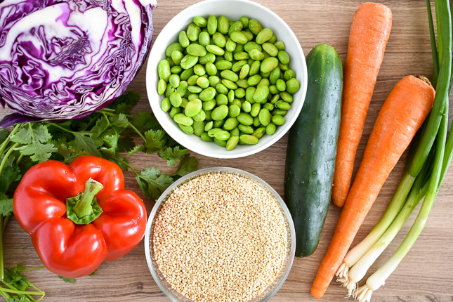 asian quinoa salad