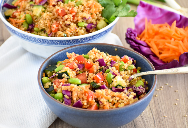 asian quinoa salad