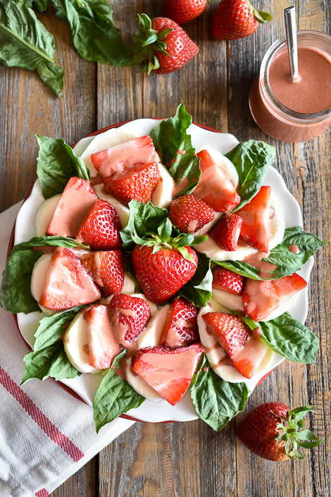 strawberry caprese salad