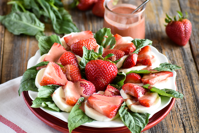 strawberry caprese salad