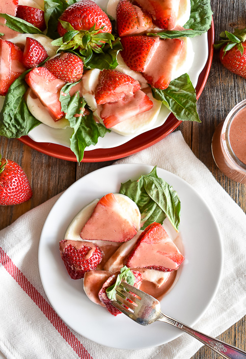 strawberry caprese salad