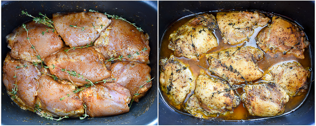 lemon chicken before and after