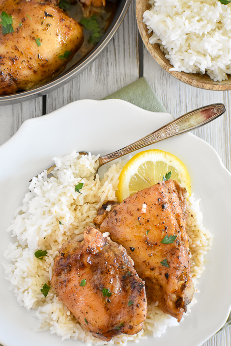 lemon chicken close up